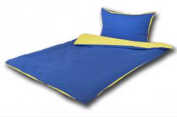 Povlečení LeRoy® JERSEY 140x200+70x90cm dvoubarevné se zipem