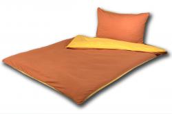 Povlečení LeRoy® JERSEY 140x220+70x90cm dvoubarevné se zipem